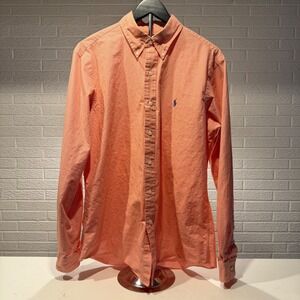 Ralph Lauren Custom Fit‎ Button Down Gingham Checkered Long Sleeve Shirt